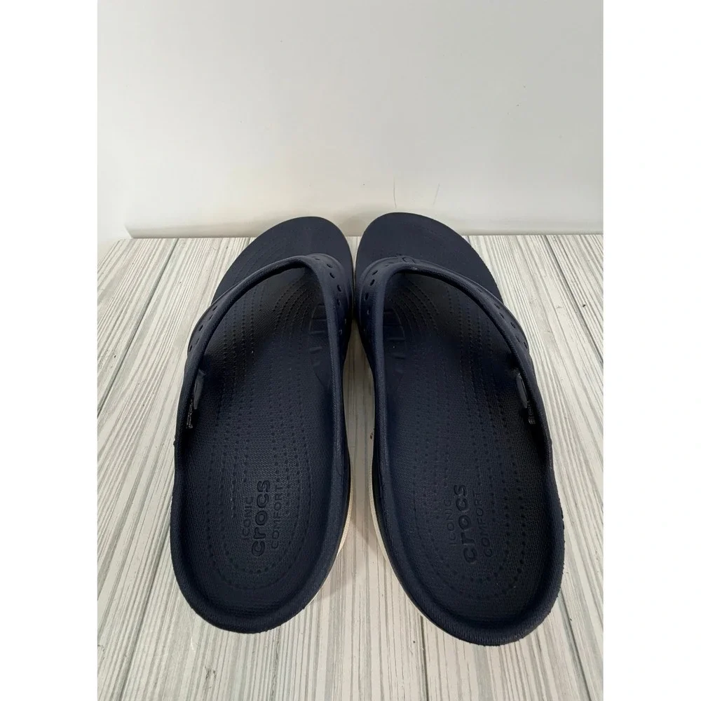 Crocs Classic All Terrain Iconic Comfort Flip Flop In Blue Men's Size 8